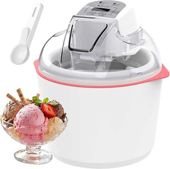 Ice Cream Maker Machine, 1.6 Quarts Double Freezer Bowl