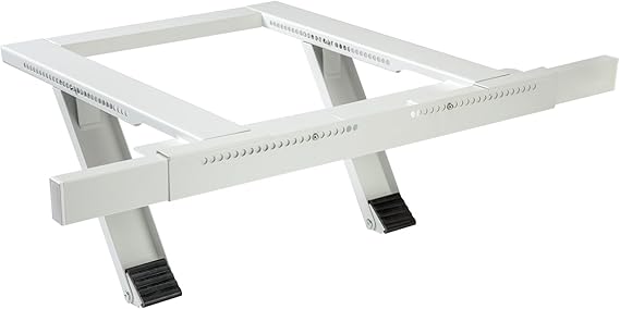 Ivation Window AC Support Bracket, No Drill Heavy Duty Steel, Holds 200 lb | No Tools Air Conditioner Mount for Single & Double Hung Windows 24-38 in Wide, Fits Exterior Walls 4-11 in Thick, Renter Safe