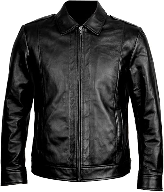 Brown Leather Jacket Men - Men's Black & BROWN Genuine Lambskin Leather Biker Jacket - Real Lambskin Mens Leather Jacket
