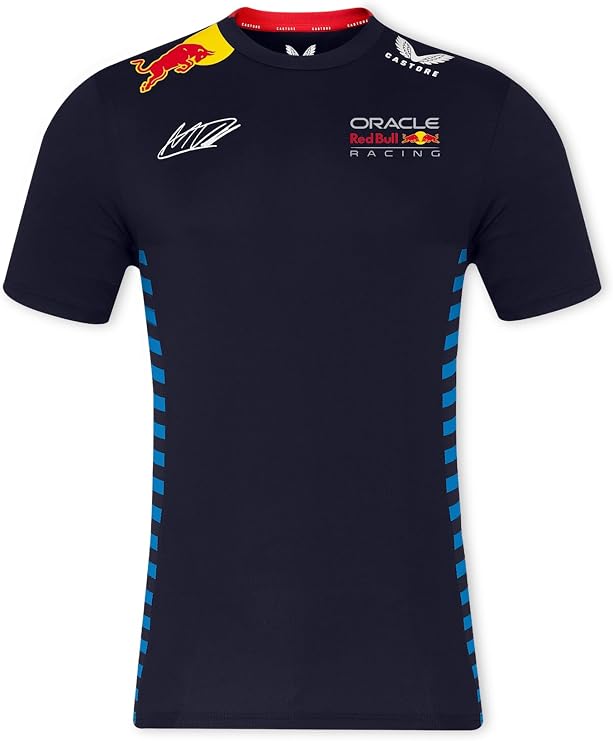 Red Bull Racing Formula One Team - Official 2024 Formula 1 Merchandise - Replica Team Driver Max Verstappen T-Shirt - Night Sky - Unisex