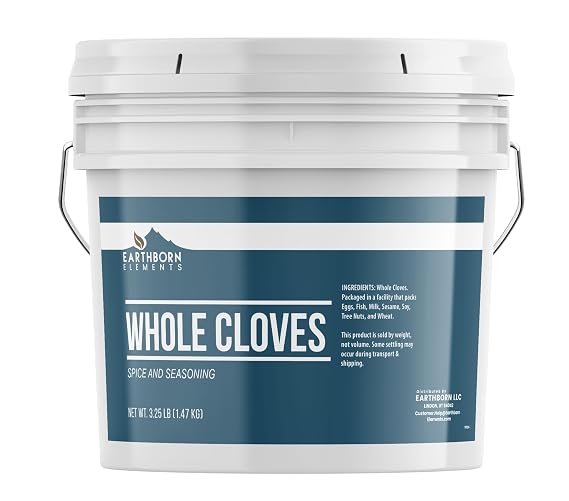 Earthborn Elements Whole Cloves, 1 Gallon Bucket, Warm Flavor, Aromatic Spice