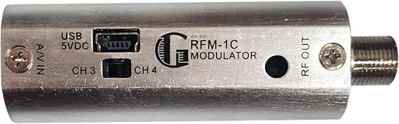 SatelliteSale RFM-1C RF Modulator Channel 3 or 4 Output 75/1K Ohms Switchable