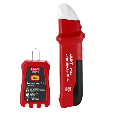 UNI-T UT25A Circuit Breaker Finder, GFCI Outlet Tester, Adjustable Sensitivity
