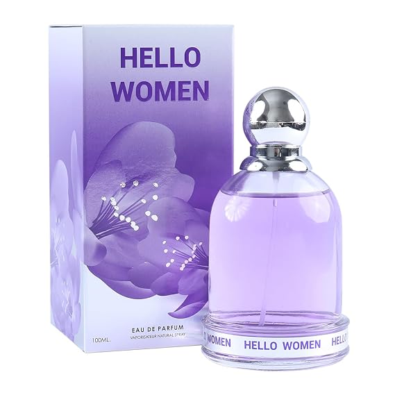 Hello Womens Perfume Eau de Parfum Floral Spicy Woody Scent 100ml 3.4 fl oz