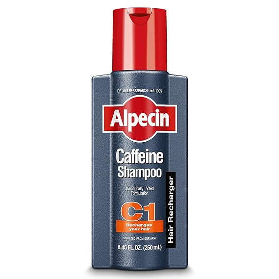 Alpecin C1 Caffeine Shampoo 8.45 fl oz, Cleanses the Scalp to Promote Natural Hair Growth, Leaves Hair Feeling Thicker and Stronger