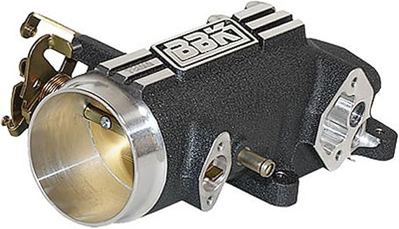 BBK Performance BBK 1780 78mm Throttle Intake - High Flow Power Plus Series for Ford Mustang GT 4.6L 2V - Charcoal Finish