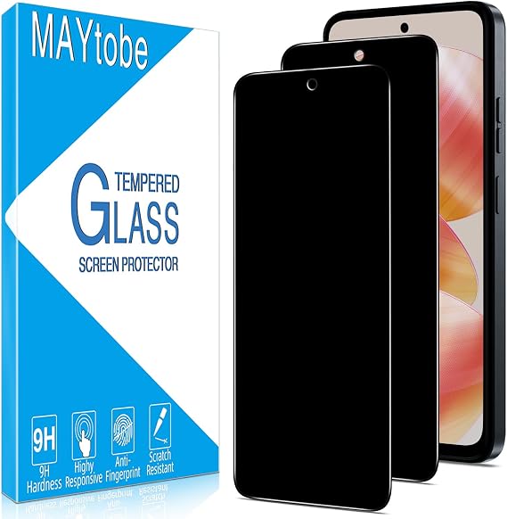 MAYtobe 2-Pack Privacy Screen Protector for Motorola Moto G Power 5G 2025