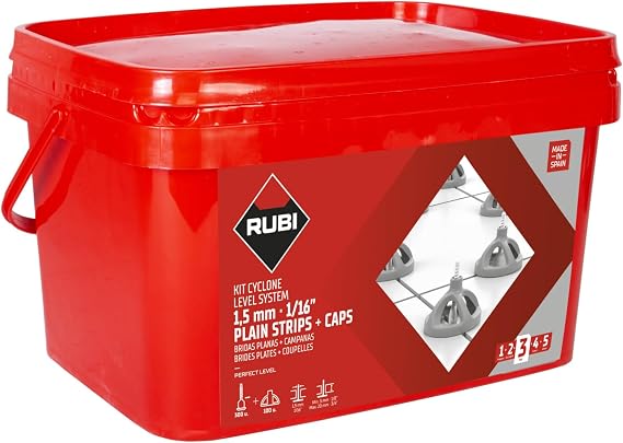 Rubi Tools KIT CYCLONE Tile Leveling System 1/16' 35964, White