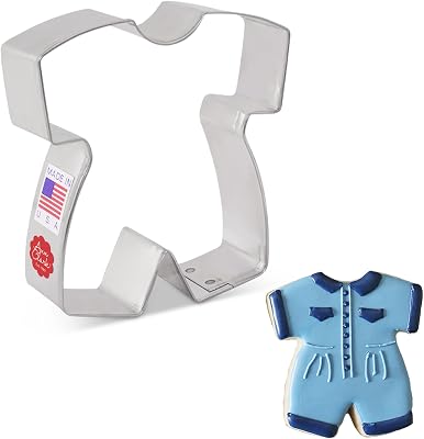 Baby Romper Cookie Cutter, 3.5 Made in USA by Ann Clark