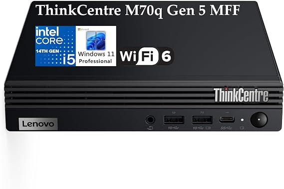 Lenovo ThinkCentre M70q G5 i5-14400T 32GB DDR5 1TB SSD Desktop