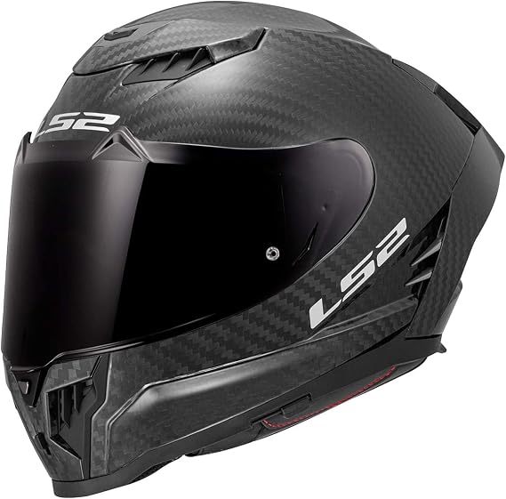 LS2 Helmets Dragon Carbon Full Face Motorcycle Helmet W/ SunShield