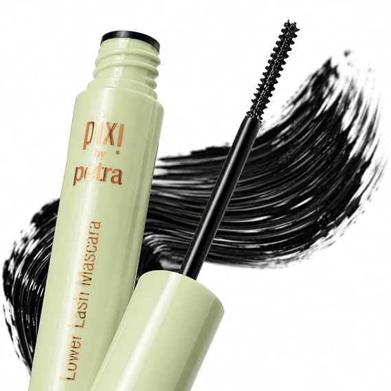 Pixi Beauty Lower Lash Mascara, Water-resistant Formula, Slim Brush With Short Bristles, Vitamin E & Panthenol for Lashes, 3.2ml 0.11fl oz