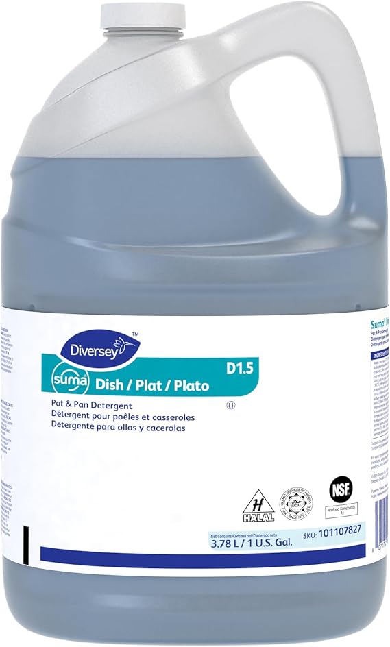 Diversey Suma Dish D1.5 Pot & Pan Detergent, 1 Gallon