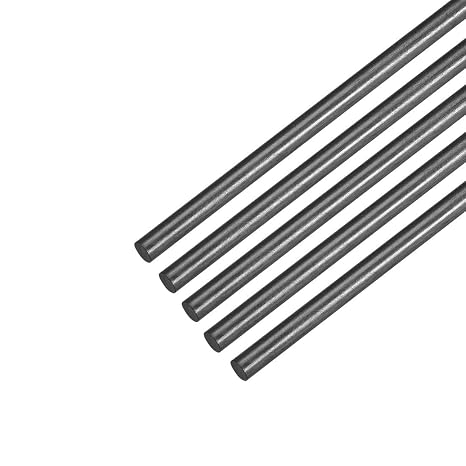 1.5mm Carbon Fiber Bar for RC Airplane Matte Pole US, 200mm 7.8inch, 5pcs