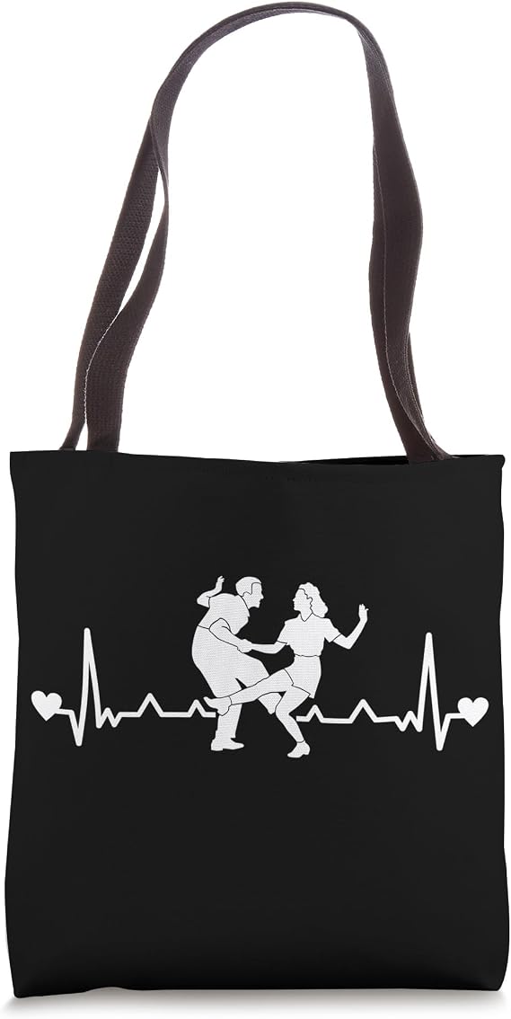 Boogie Woogie Dance Swing 60s Retro Dancecouple Tote Bag