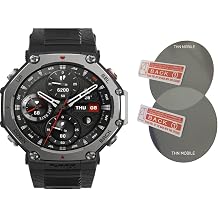 Amazfit T-Rex 3 Rock Akıllı Saat Esnek Nano Kırılmaz Ekran Koruyucu(2 ADET) Çok Renkli ile uyumlu