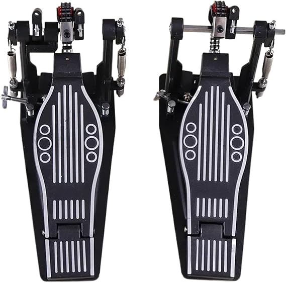 Double Drum Set for Percussion Drummer Instrument, Double Bass Drum Pedal, Beater Drum, Dual Foot Kick