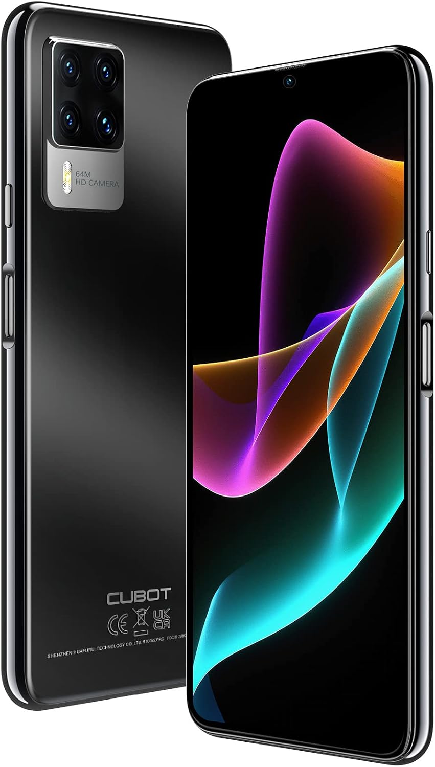 CUBOT Unlocked Cell Phone with 64MP Ultra Clarity Camera, 6.67 FHDDisplay, Support AT&T, T-Mobile, 8GB128GB 256GB Extension, 4500mAh Battery, 4G Dual SIM, NFC, Face ID