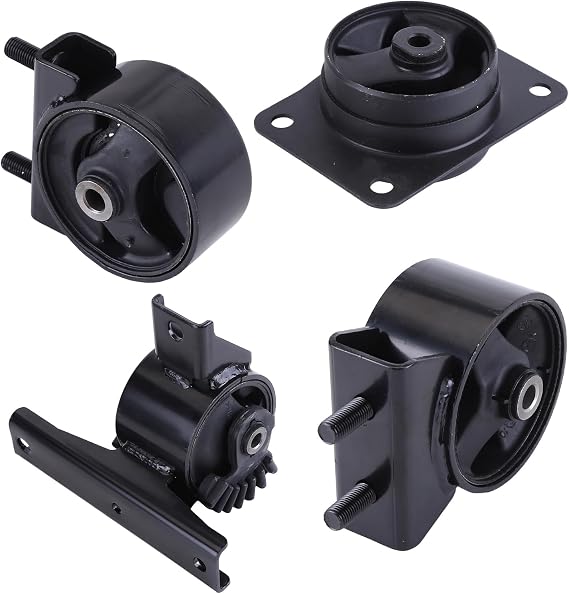 4Pcs Engine Motor Mount and Transmission Mount Set Compatible for Suzuki SX4 2.0L FWD 2007 2008 2009 Auto Transmission - Replaces #11710-80J00 11720-80J00 11610-80J00 11620-80J00