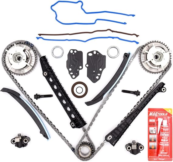 Camshaft Timing Chain Kit 3R2Z-6A257-DA Compatible with Ford & Lincoln Vehicles - 5.4L 24 Valve Triton Expedition, F-150, F-250, F-350 Super Duty, Mark LT, Navigator