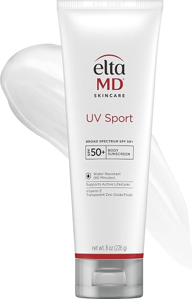 EltaMD UV Sport Sunscreen, Water and Sweat Resistant 80 Min, SPF 50