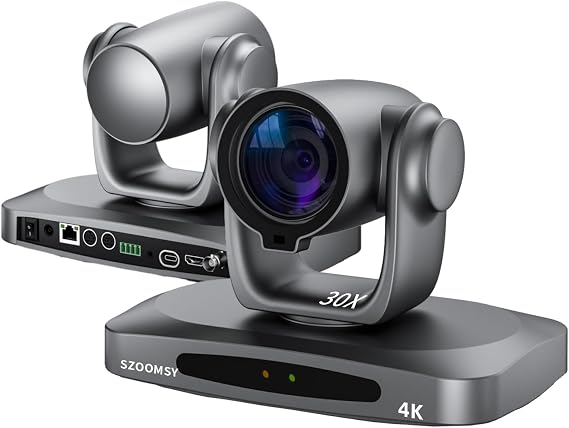 PTZ Camera 4K 30x Optical Zoom Auto Tracking - Professional Conference Camera with HDMI/3G-SDI/USB/IP Streaming for Church Worship, Education, YouTube Live, Facebook Streaming, Remote Meeting