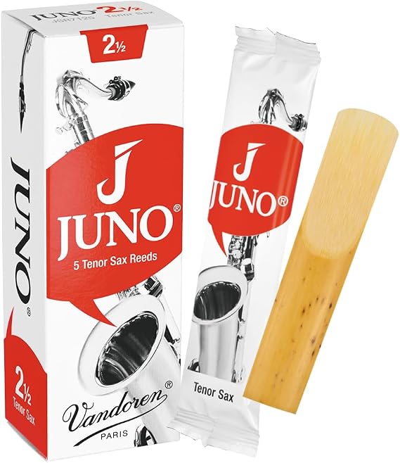 Vandoren JUNO Tenor Saxophone Reeds, Strength 2.5, Box of 5, JSR7125