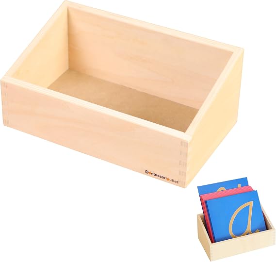 MONTESSORI OUTLET Box for the Sandpaper Letters