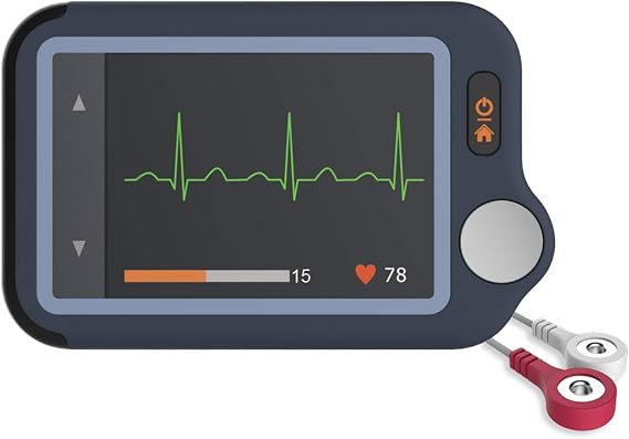 Heart Monitor, Personal Bluetooth Heart Health Tracker w Free APP for iOS Android Phone & PC Software, Portable Handheld 30s/60s/5min Recording Heart Monitoring Device for Fitness Home Use