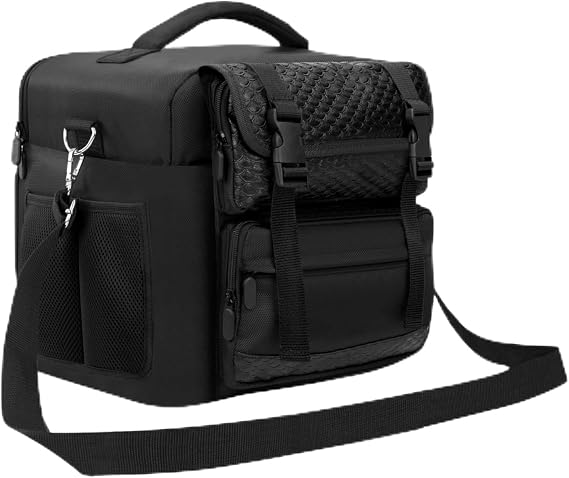RPG Game Accessories Organizer Bag for D&D Game. Tabletop Game Storage Case for DND Miniatures, DM's Guide, Player's Handbook,DM Screen,Grid Mat,Dice,Token & More. (Black)