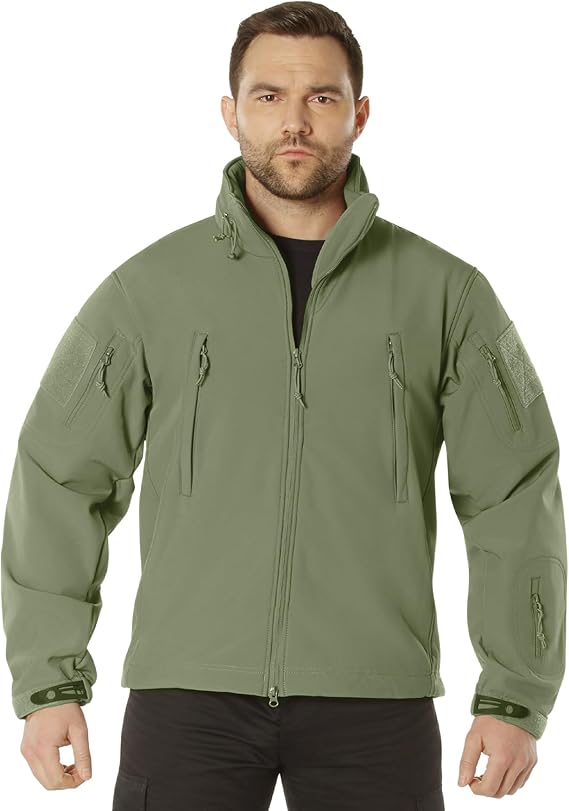 Rothco Special Ops Soft Shell Jacket | Tactical Performance Softshell Insulated Cold Wet Weather Rain Outdoor Zip Up Coat for Men
