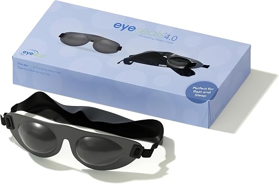 EyeEco Eyeseals Hydrating Sleep Mask, Charcoal - CPAP Compatible