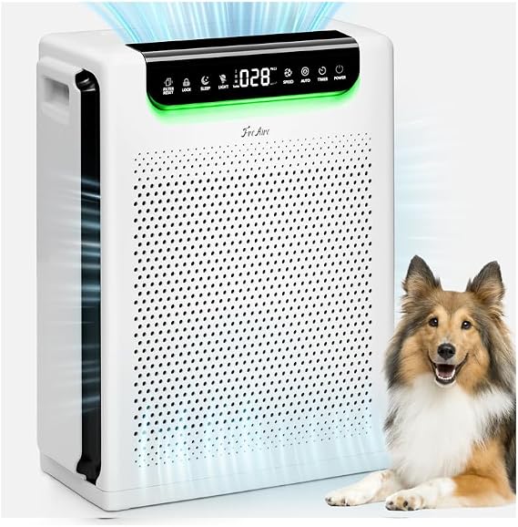 Air Purifiers for Home Large Room, Cover Up to 2600 Ft2 with Washable Filters, Powerful Turbo Mode, HAP607, White