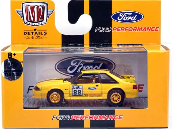 M2 Machines 1:64 Scale Detroit Muscle Release 59 "1988 Ford Mustang GT (Chase Car)"