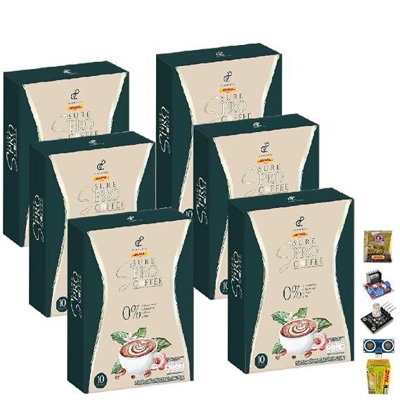 Arabica Instant Roasted Fruit Snack Good Shape S Sure Pro Coffee Intense Delicious Much Mellow 150Gram/Box(10 Sachets) Set 6 By Beautygoodshop [Get Free For You Beauty Gifts]