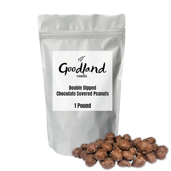 Double Dipped Peanuts Milk Chocolate Covered Peanuts (1 Pound) Wholesale Bulk Candy, Snack Nuts