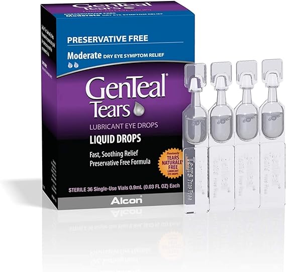 GenTeal Tears Liquid Drops, Single-Use Vials - 36 ct, Pack of 3