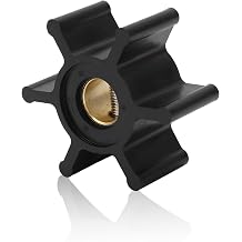 FLEXMAN 6 Blades Marine Outboard Water Pump Impeller Replacement, Slotted Shaft Pin Drive Utility Transfer Pump Impeller for Marine Water Pumping, 186530001, 653000, 09810B1 09810B11 Engine