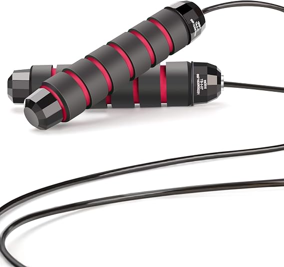 DEGOL Skipping Rope with Ball Bearings Rapid Speed Adjustable Jump Rope Cable and 6 Memory Foam Handles Ideal for Aerobic Exercise Like Speed Training, Extreme Jumping, Endurance Training and Gym