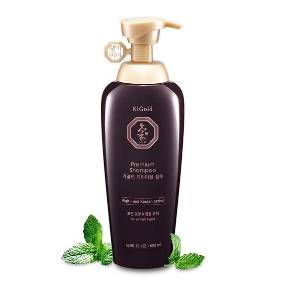 Daeng Gi Meo Ri - Ki Gold Premium Shampoo, Promoting Hair Growth, Effectively Moisture to Dry and Rough Hair, No Artificial Color, 16.9 Fl Oz