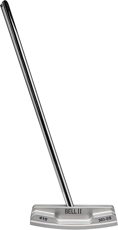 Bell II N-410 Right Hand No Offset Oversize Center Shaft Blade Putter - Matte Finish with Winn Midsize Grip