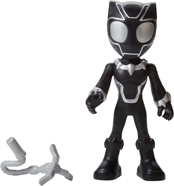 Spidey and his Amazing Friends Supersized Black Panther 9-inch Action Figure, Marvel Preschool Super Hero Toys, Kids Birthday Gifts, Ages 3+