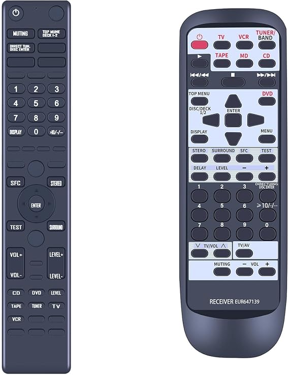 Replacement Remote Control for Technics EUR647139 Stereo Receivers Compatible with SA-AX540/SA-DX940