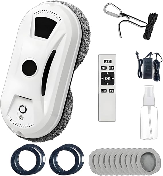 Automatic Window Cleaning Robot, 2800Pa Dual Suction & Anti-Fall