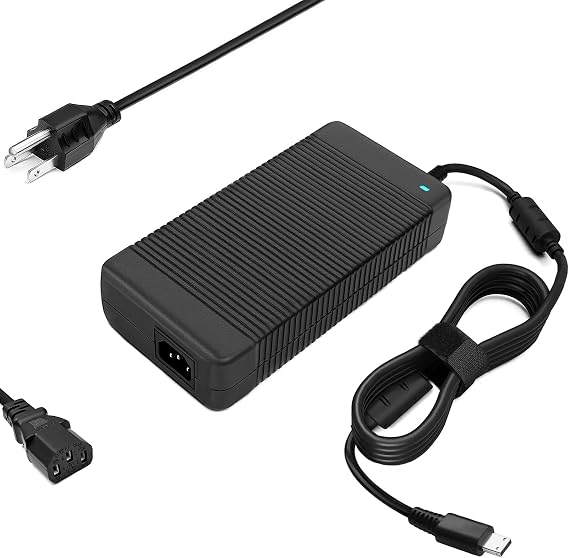 330W 1.8m DC Cable Charger Compatible with MSI Vector GP66 GP66HX GP68 GP78 GP76 GP76HX Raider GE78 GE77 GE76 Titan GT77 ADP-330CB B A20-330P1A