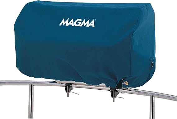 Magma A10-1291CN Captains Navy Premium Grill Cover | Fits 12 x 24 Grill | Designed specifically for Magma rectangular grills with a 12 x 24 grilling surface, ensuring a snug and secure fit.