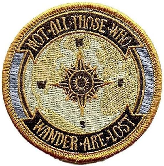 MagiDeal Not All Those Who Wander are Lost Iron on Patch