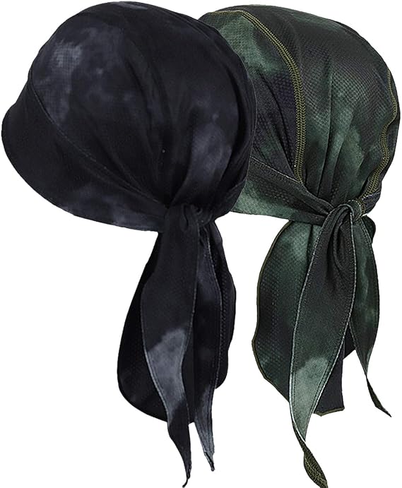 FORBUSITE Dew Rag Doo Rag Du Rag Sweat Wicking Beanie Skull Cap for Men Women