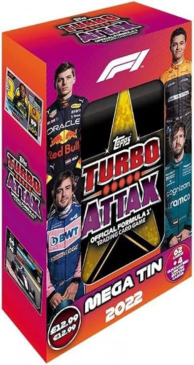 F1 Topps 2022 Formula 1 Turbo Attax.Mega Tin - Hall of Fame Mega Tin