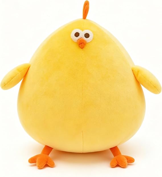 Cute Chicken Toy, Chicken Plush, Yellow Chicken Plushie | Soft and Huggable, Stress Relief Toys for Adults for Boys and Girls 25cm